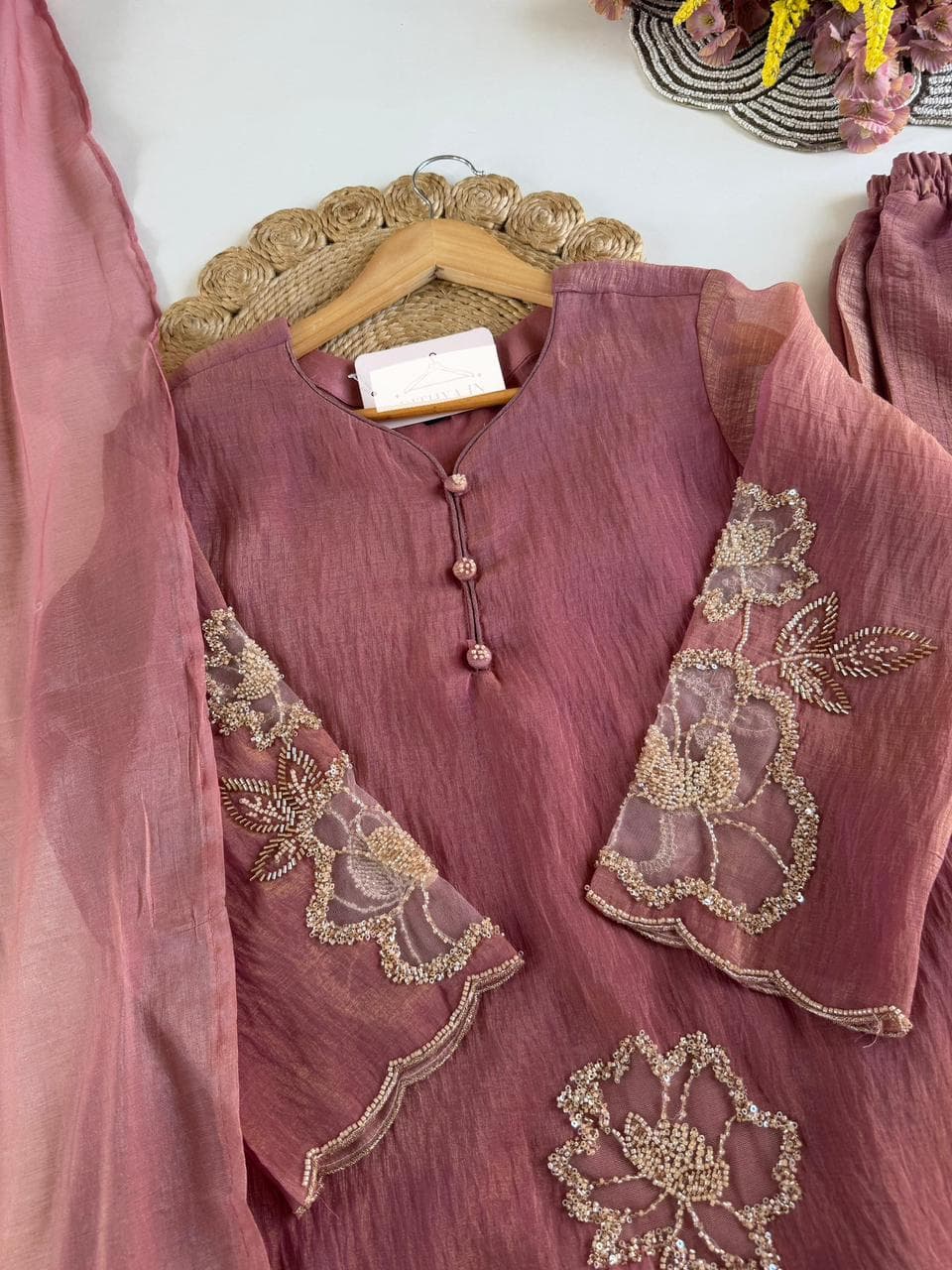 Kurta palazzo and dupatta set