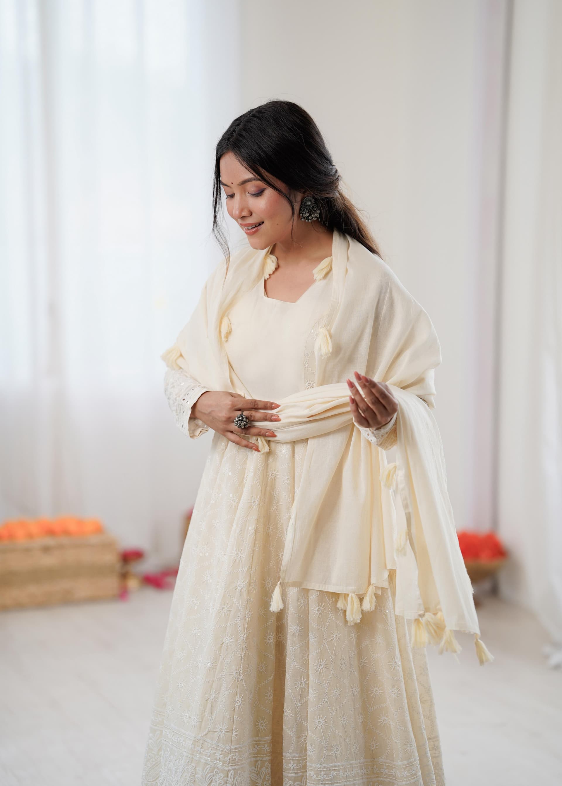 ANARKALI GOWN SET WITH DUPATTA view 4