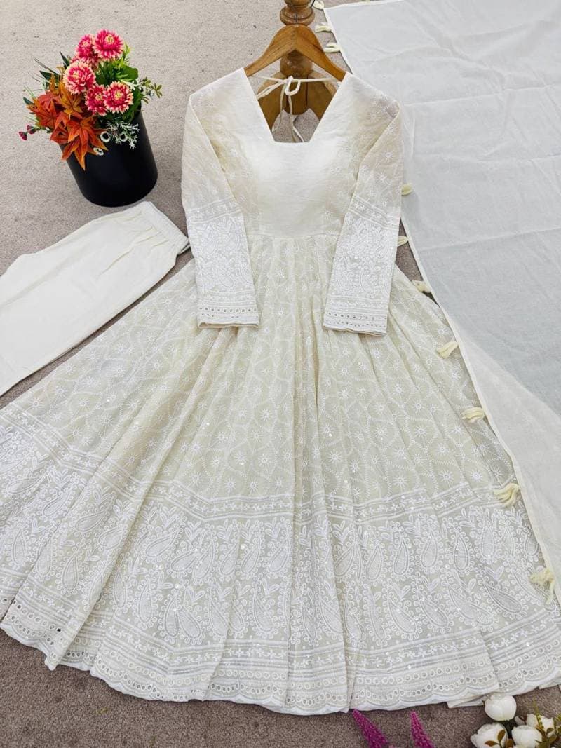 ANARKALI GOWN SET WITH DUPATTA view 5