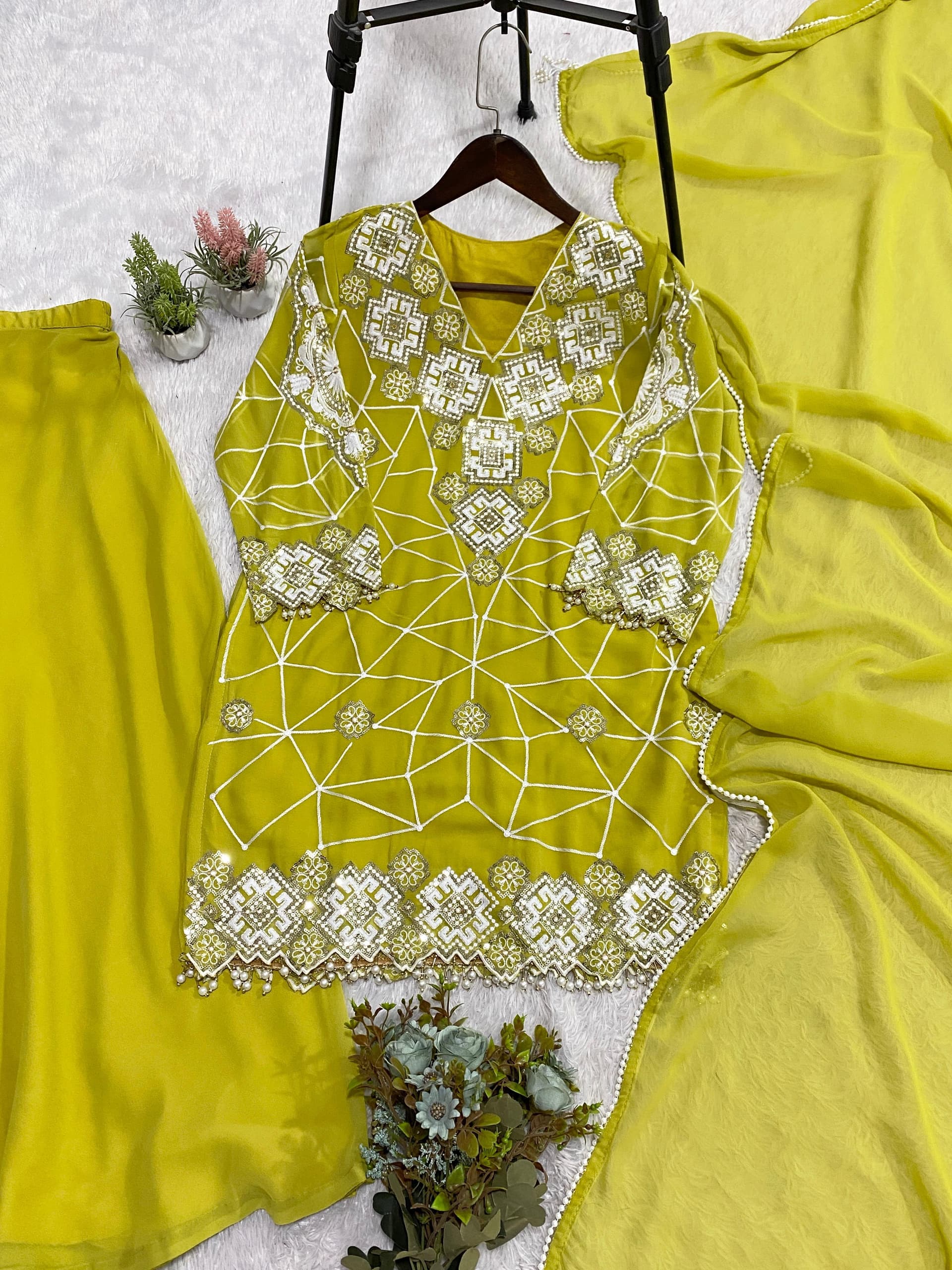 3 PCS PALAZO SET view 3